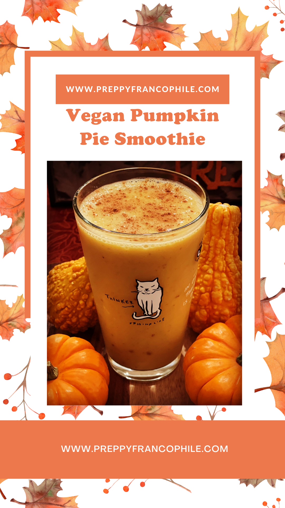 Healthy Pumpkin Pie Smoothie Perfect Pumpkin Pie The Preppy Francophile